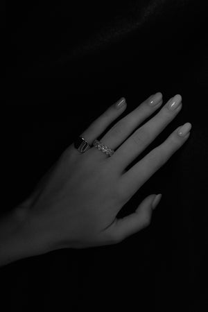 Tallows Signet Ring | Silver or White Gold | Natasha Schweitzer