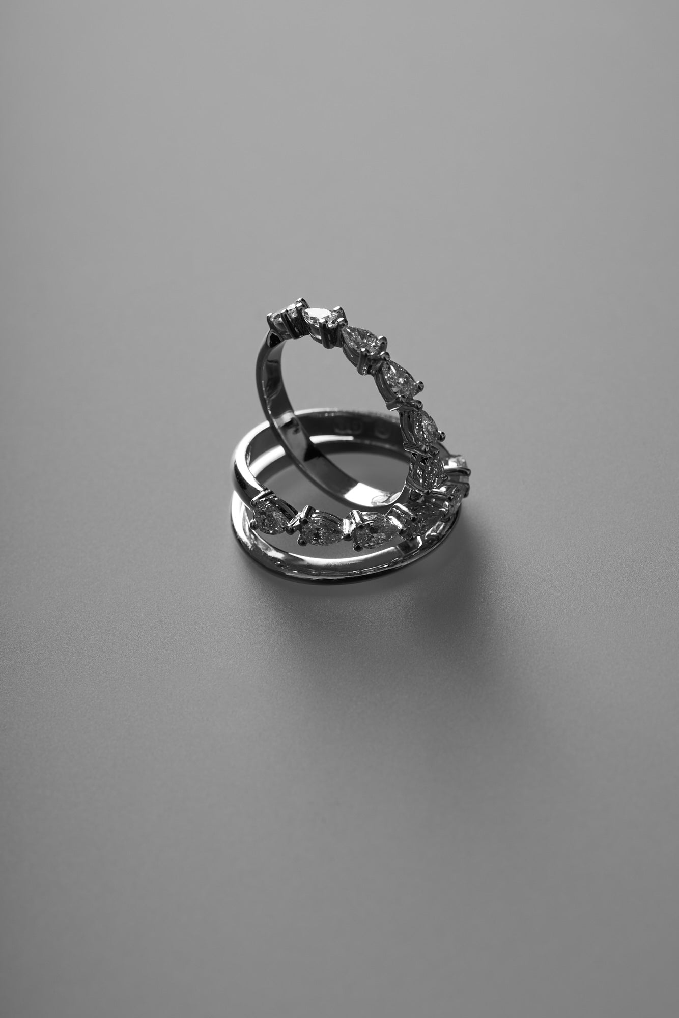 Pear Diamond Ring | 18K White Gold| Natasha Schweitzer
