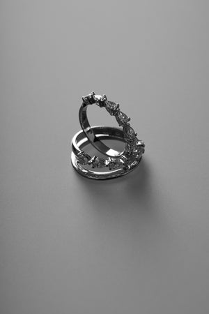 Pear Diamond Ring | 18K White Gold | Natasha Schweitzer