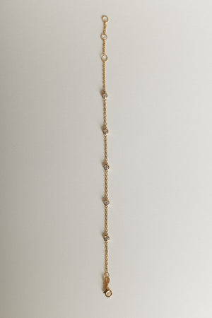 5 Diamond Bracelet | 9K Yellow Gold | Natasha Schweitzer
