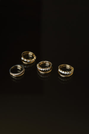 Double Band Harley Ring | Yellow Gold | Natasha Schweitzer