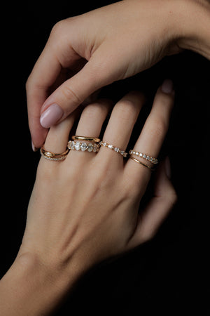 Double Band Buttercup Ring | Yellow Gold | Natasha Schweitzer