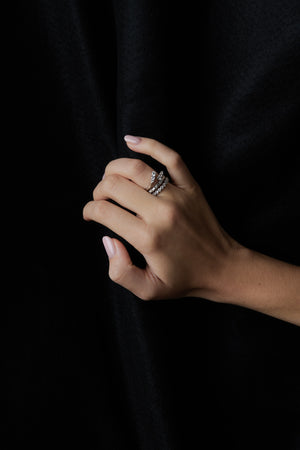 Diamond Baguette Ring | White Gold | Natasha Schweitzer