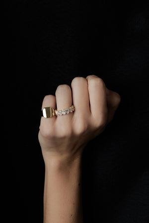 Tallows Signet Ring | Yellow Gold | Natasha Schweitzer