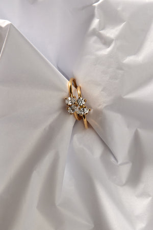 Marquise and Round Diamond Toi Et Moi Ring | 18K White Gold | Natasha Schweitzer
