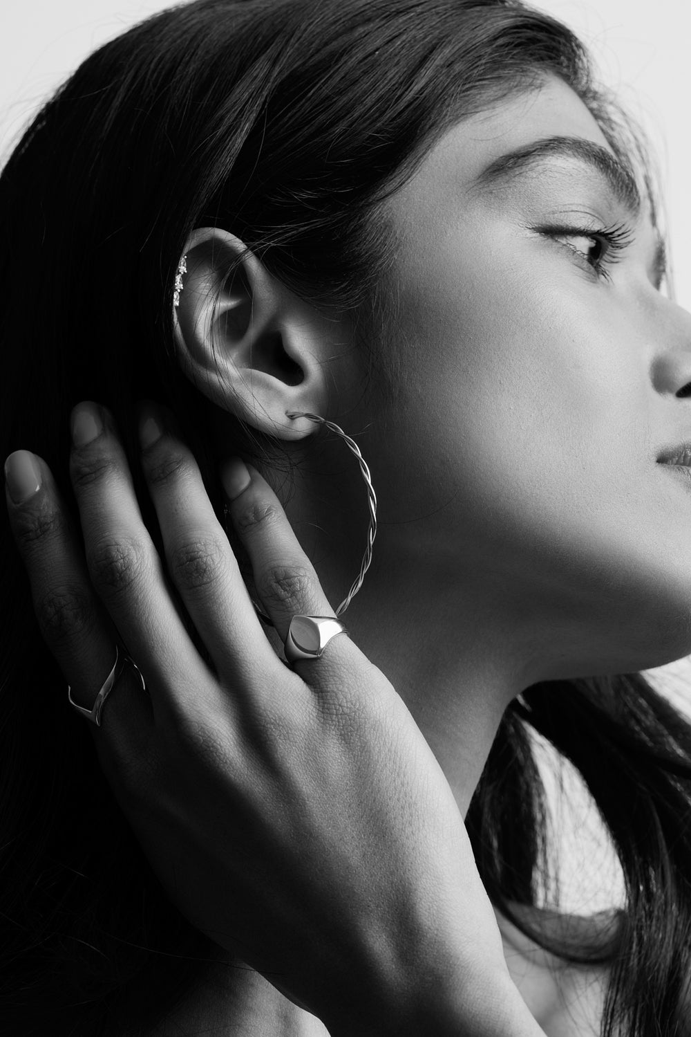 Helix Earrings Large | Silver| Natasha Schweitzer
