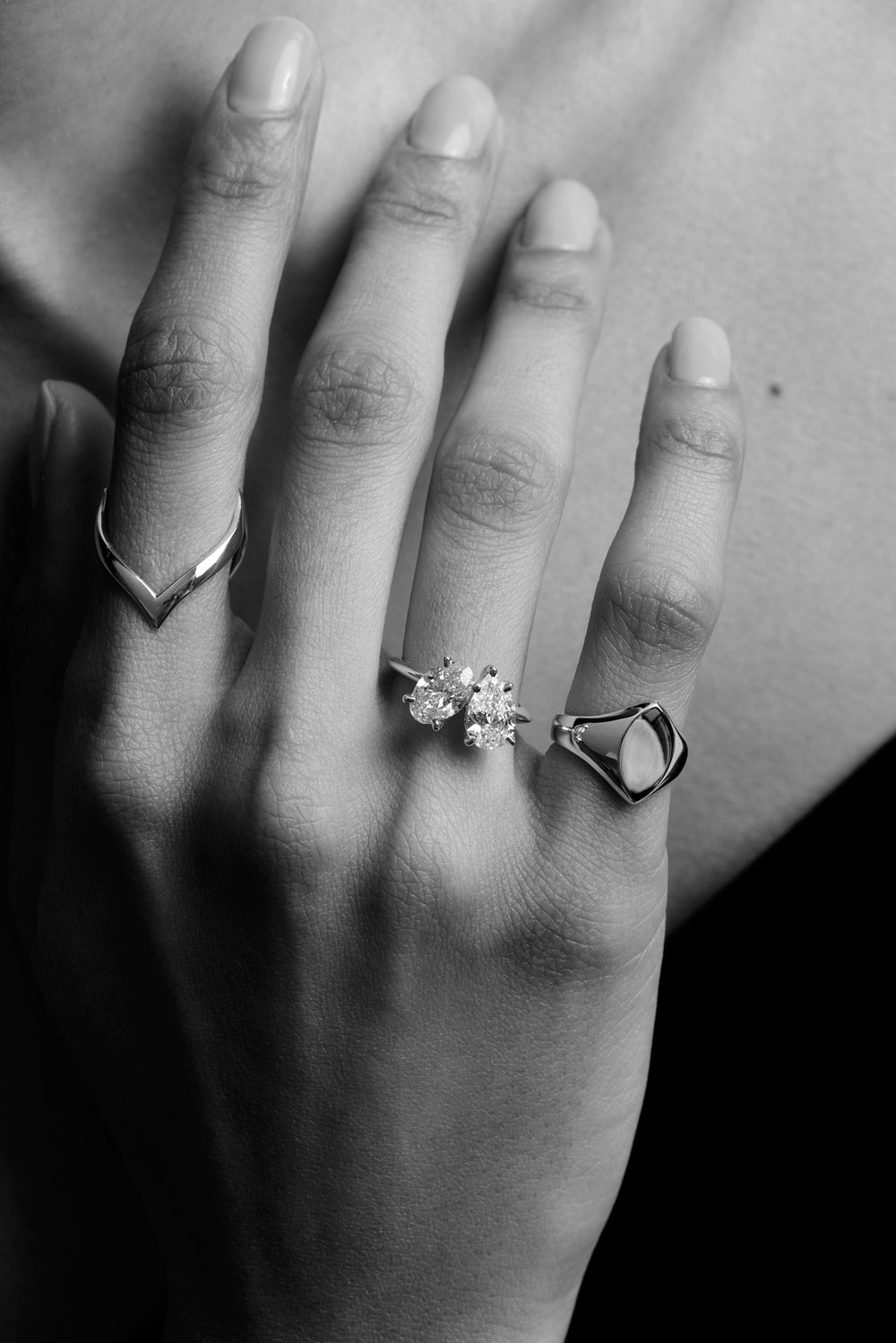 Marquise Signet Ring | Silver| Natasha Schweitzer