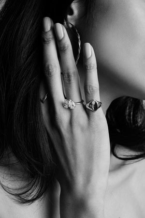 Marquise Signet Ring | Silver | Natasha Schweitzer