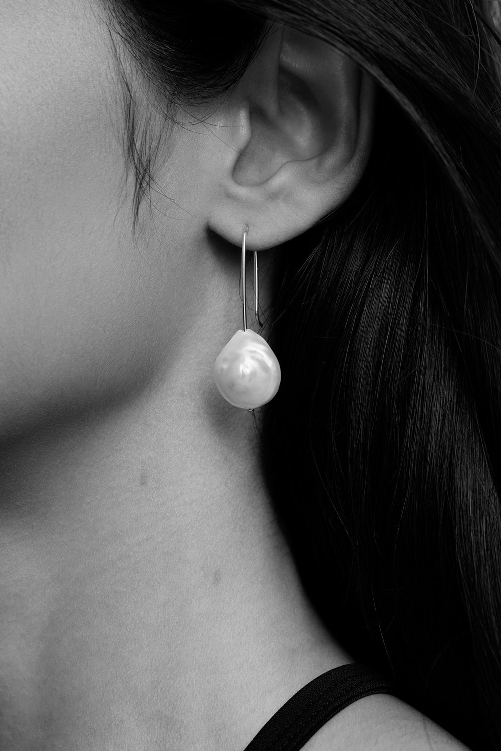 Stella Keshi Pearl Earrings | Silver