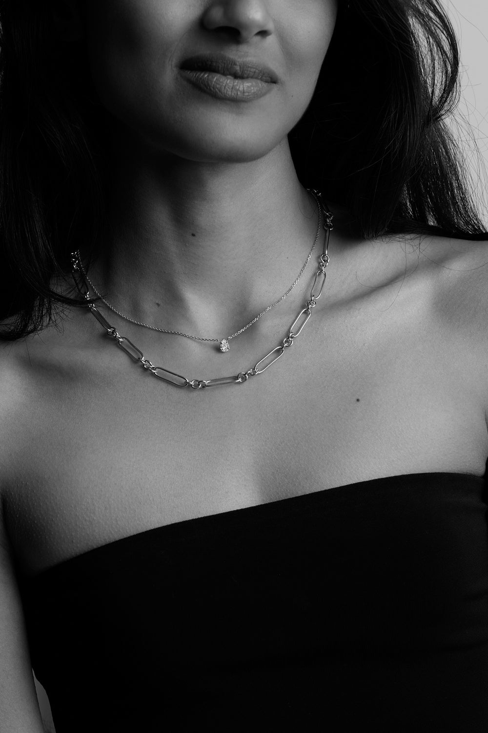 Lennox Necklace | Silver or 9K White Gold, More Options Available| Natasha Schweitzer