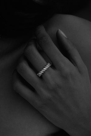 Violet Diamond Ring | 18K White Gold | Natasha Schweitzer