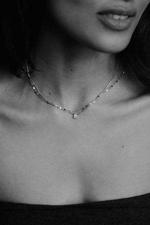 Harper Necklace | 9K White Gold | Natasha Schweitzer