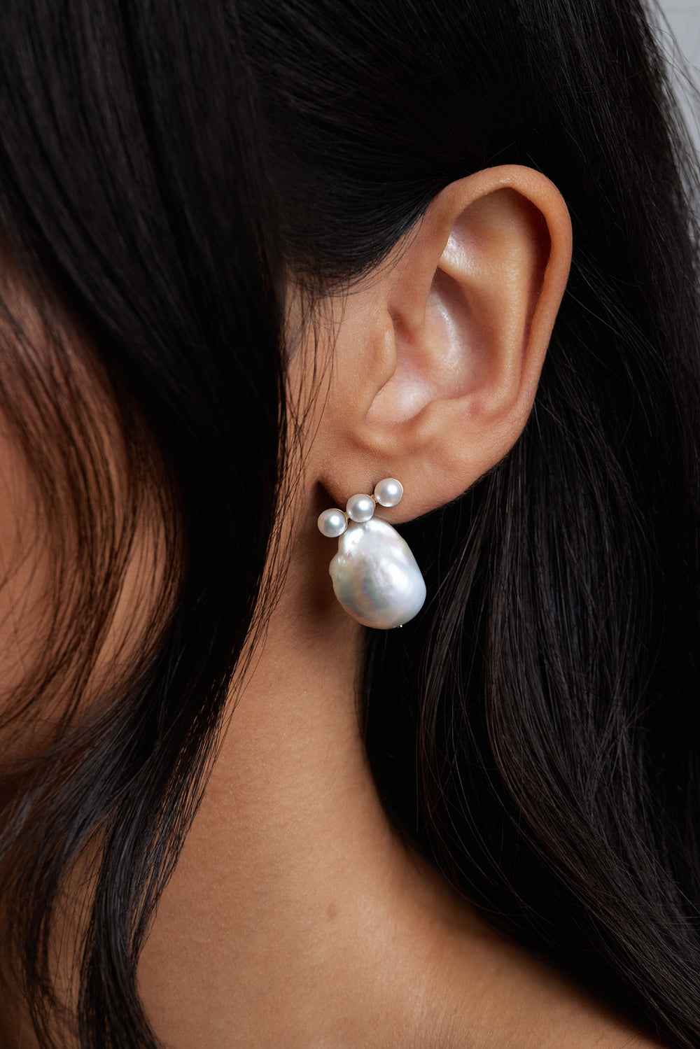 Arwen Baroque Pearl Earrings | 9K Yellow Gold| Natasha Schweitzer