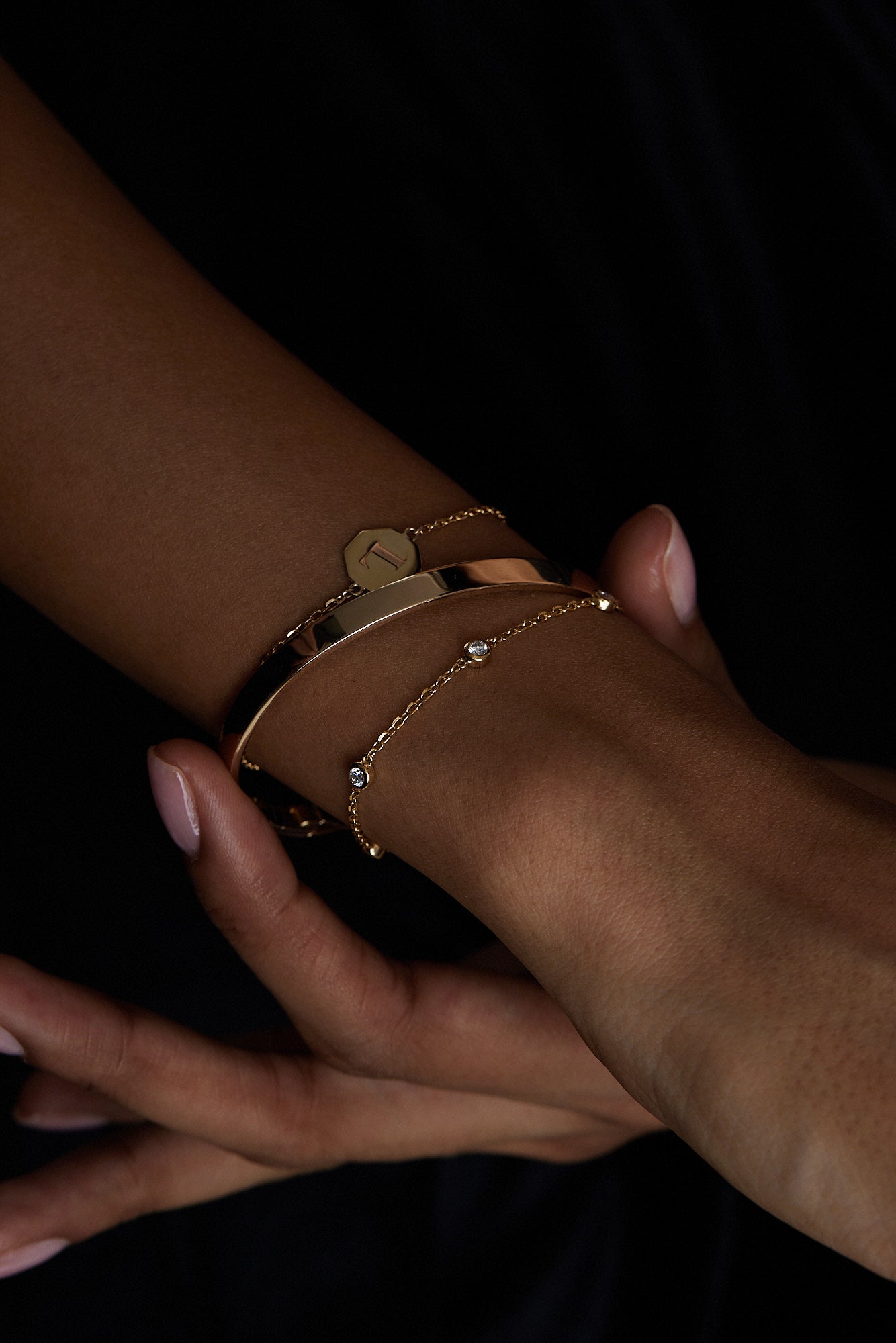 5 Diamond Bracelet | 9K Yellow Gold| Natasha Schweitzer