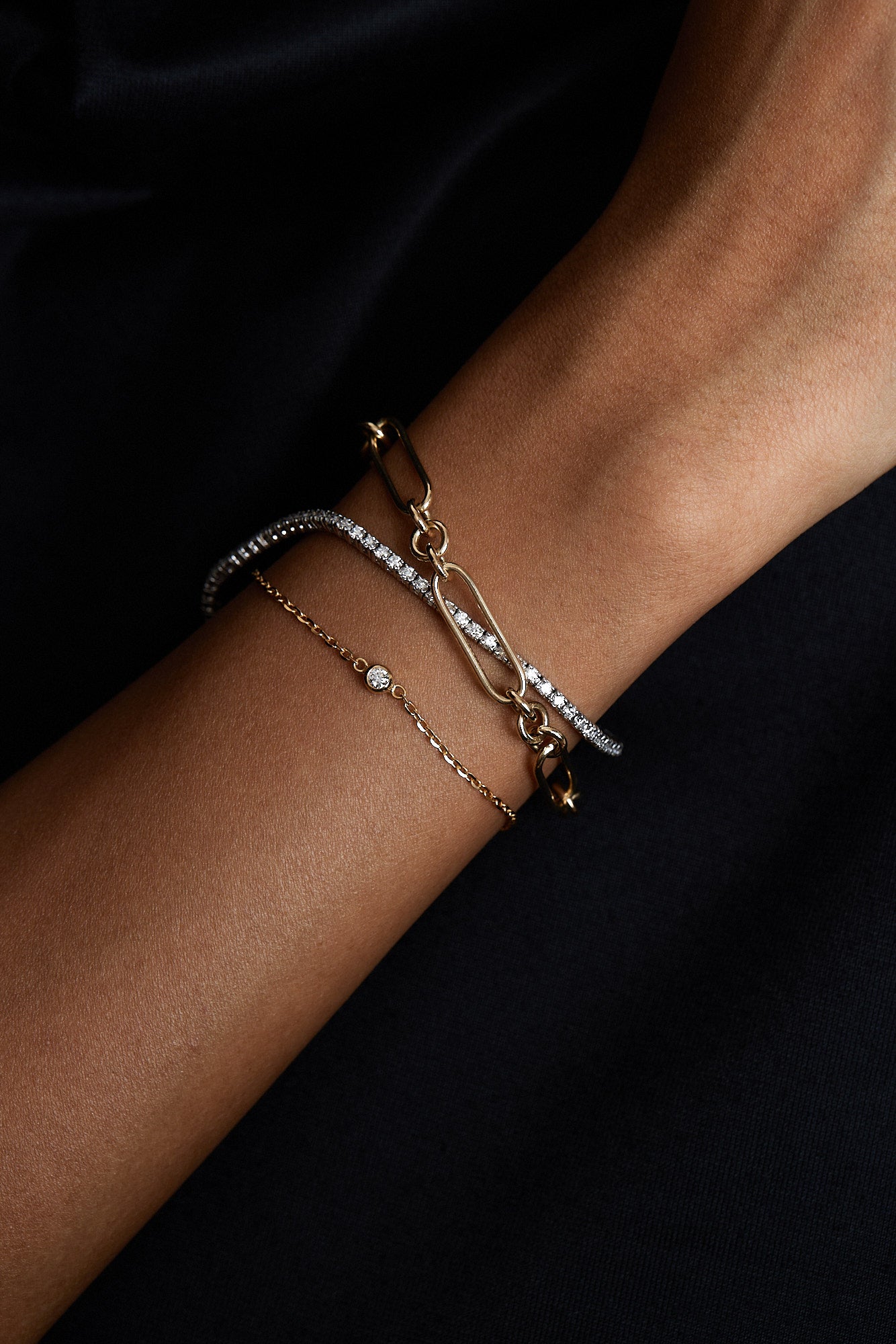 Tennis Bracelet 0.02ct | 18K White Gold