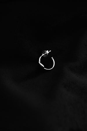 Pear Hoop Earrings | Silver | Natasha Schweitzer
