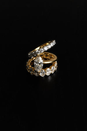 Natasha Marquise Diamond Wrap Ring | 18K Gold | Natasha Schweitzer