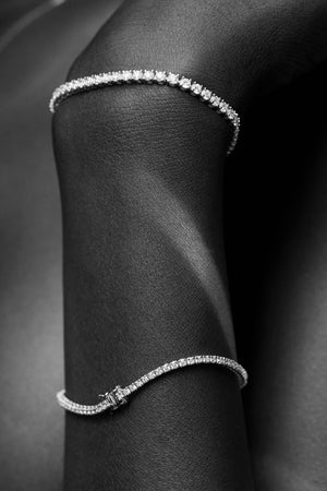 Tennis Bracelet .02ct | 18K White Gold | Natasha Schweitzer