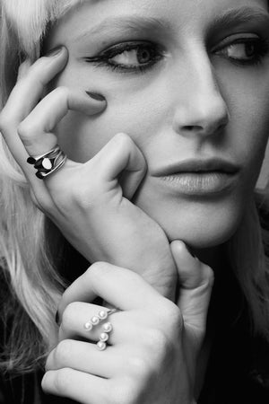 Pearl Janie Wrap Ring | Silver | Natasha Schweitzer