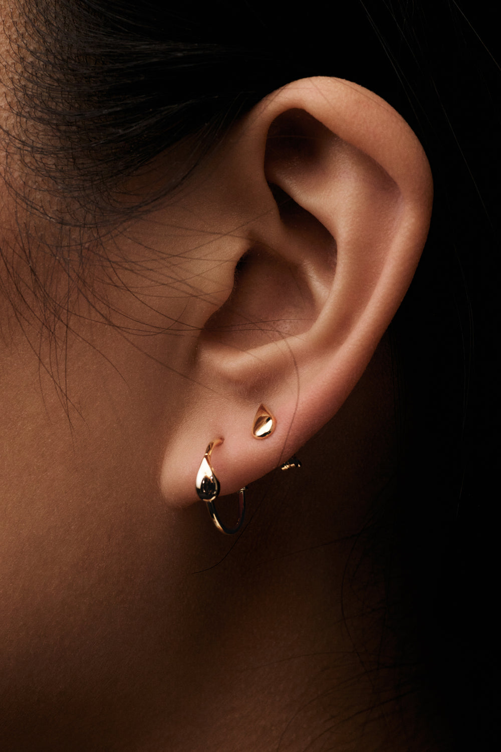 Pear Stud Earrings | 9K Yellow Gold| Natasha Schweitzer