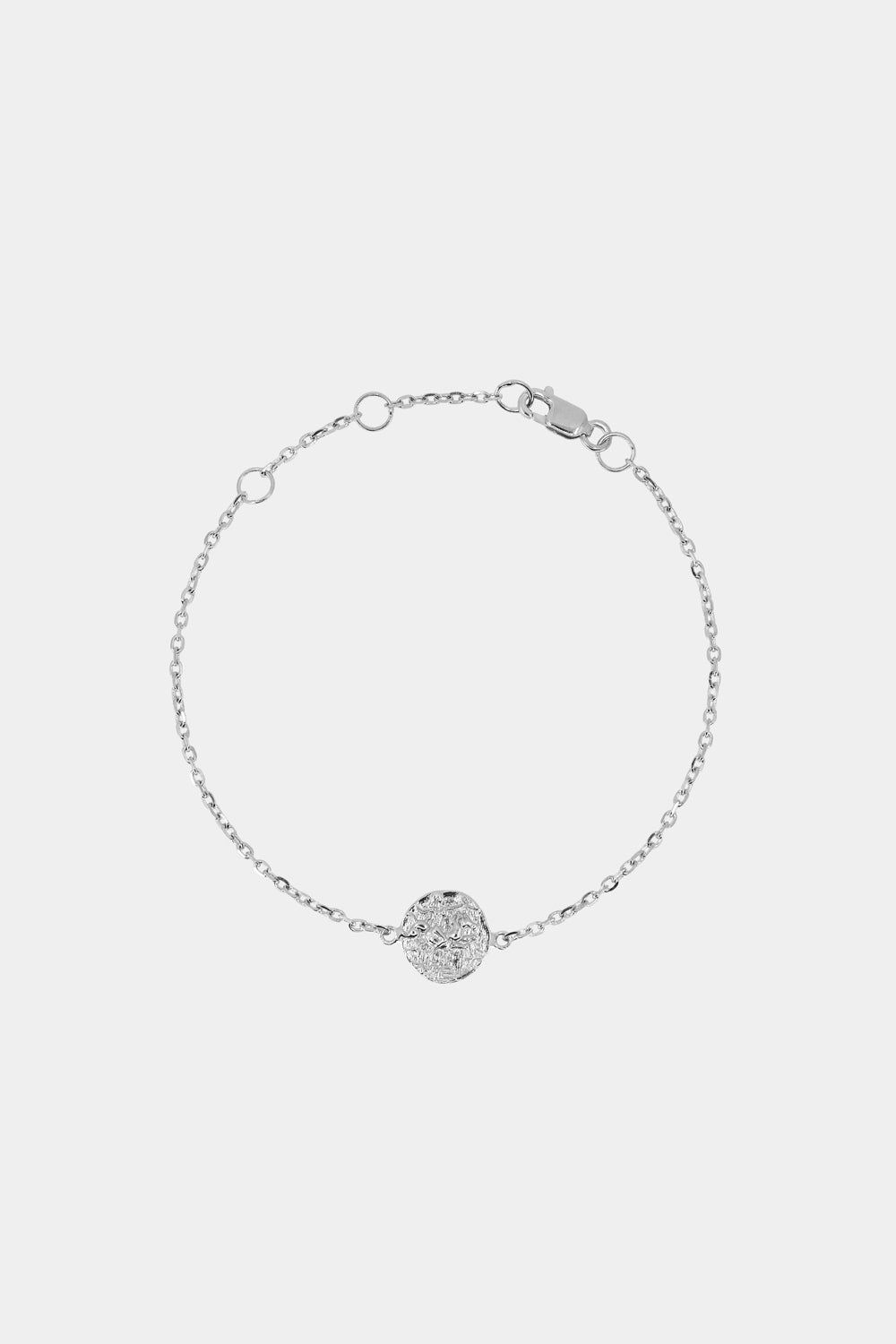 Coin Bracelet | Silver or 9K White Gold