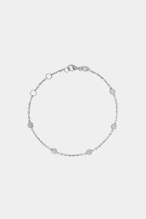 5 Diamond Bracelet | 9K White Gold | Natasha Schweitzer