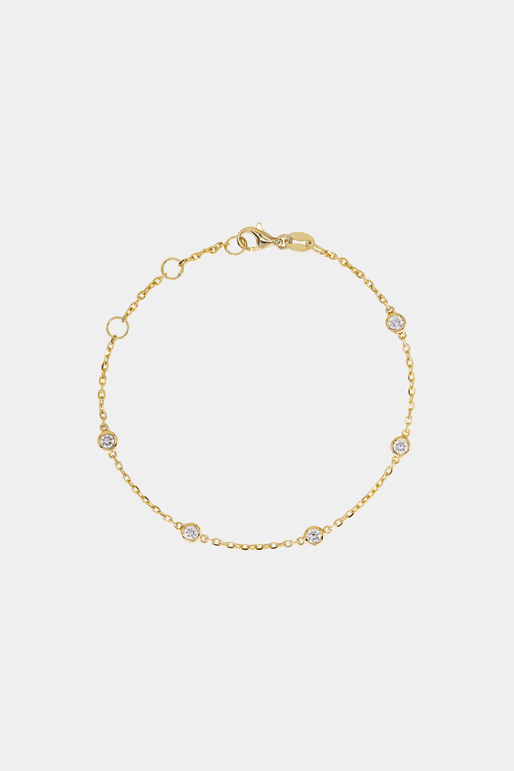 5 Diamond Bracelet | 9K Yellow Gold