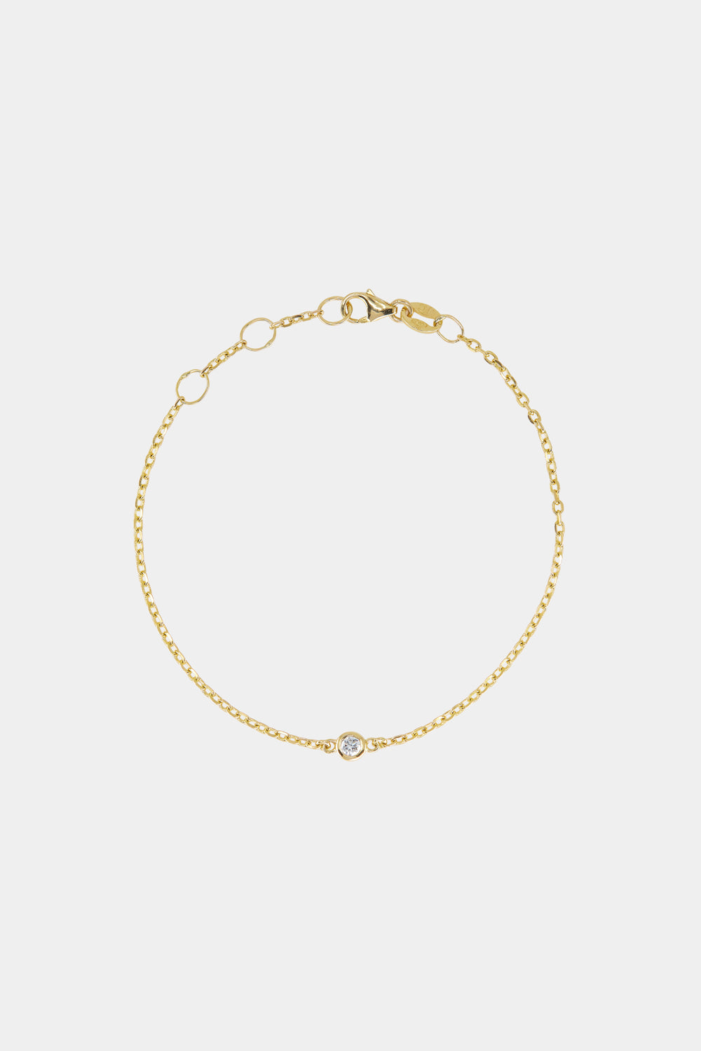 Mini Round Diamond Bracelet | 9K Yellow Gold| Natasha Schweitzer