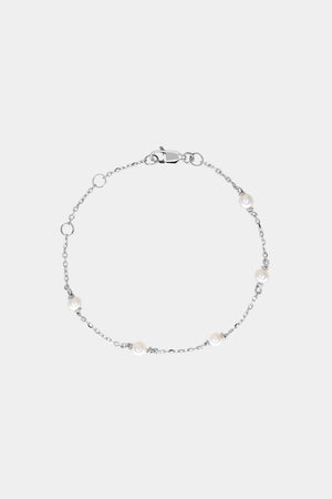 Lulu Pearl Bracelet | Silver | Natasha Schweitzer