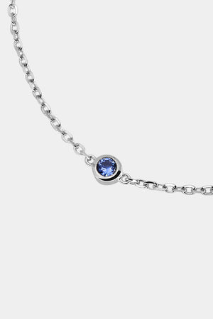 3 Sapphire Bracelet | 9K White Gold | Natasha Schweitzer