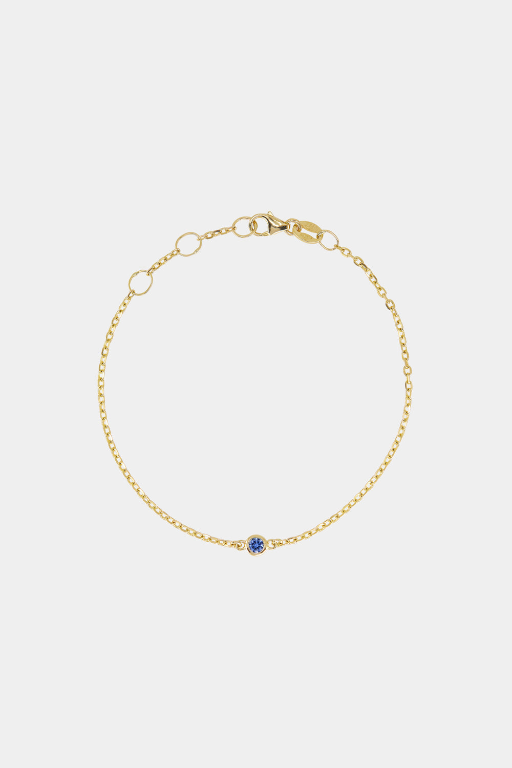 Sapphire bracelet in white gold | KLENOTA