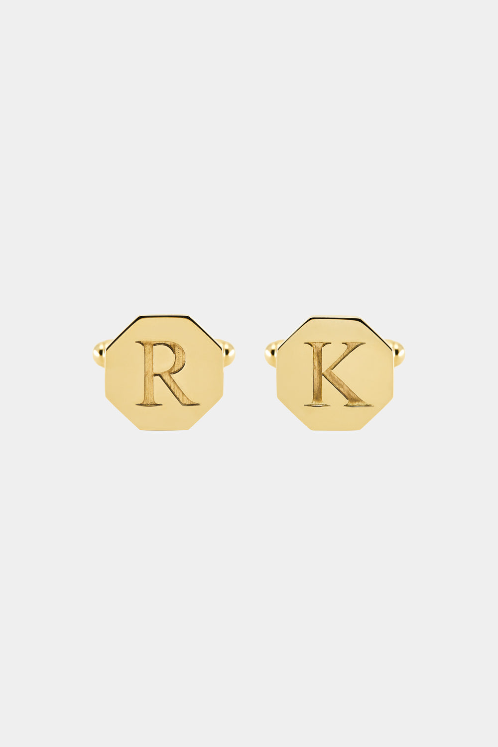 Letter Cufflinks | 9K Yellow Gold