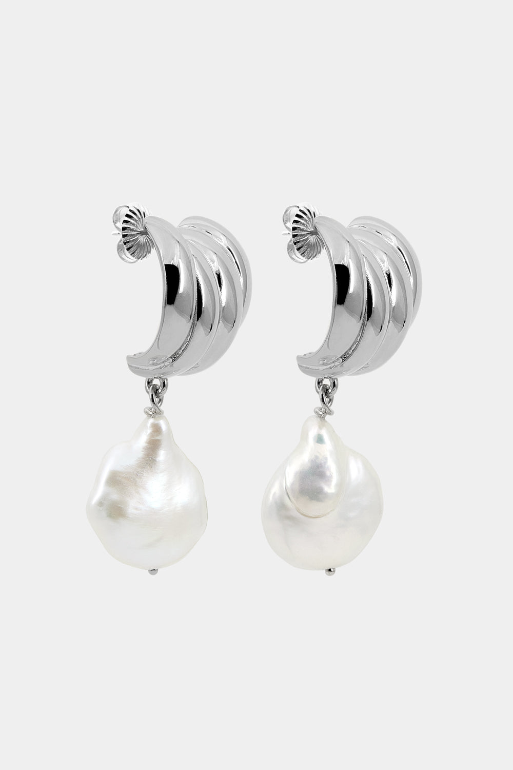 Jamie Pearl Earrings | Silver| Natasha Schweitzer
