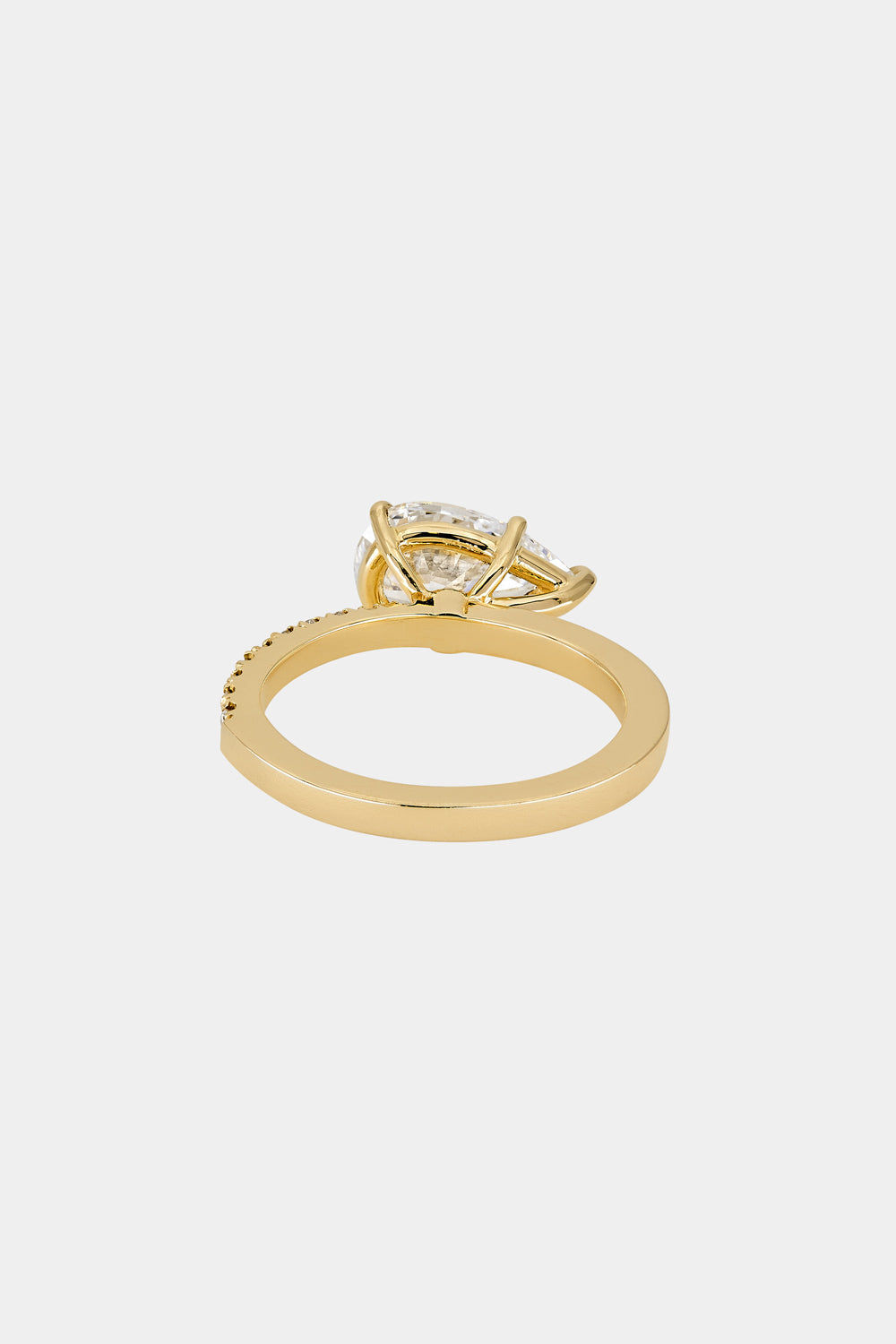 East West Pear Diamond Ring | 18K Gold| Natasha Schweitzer