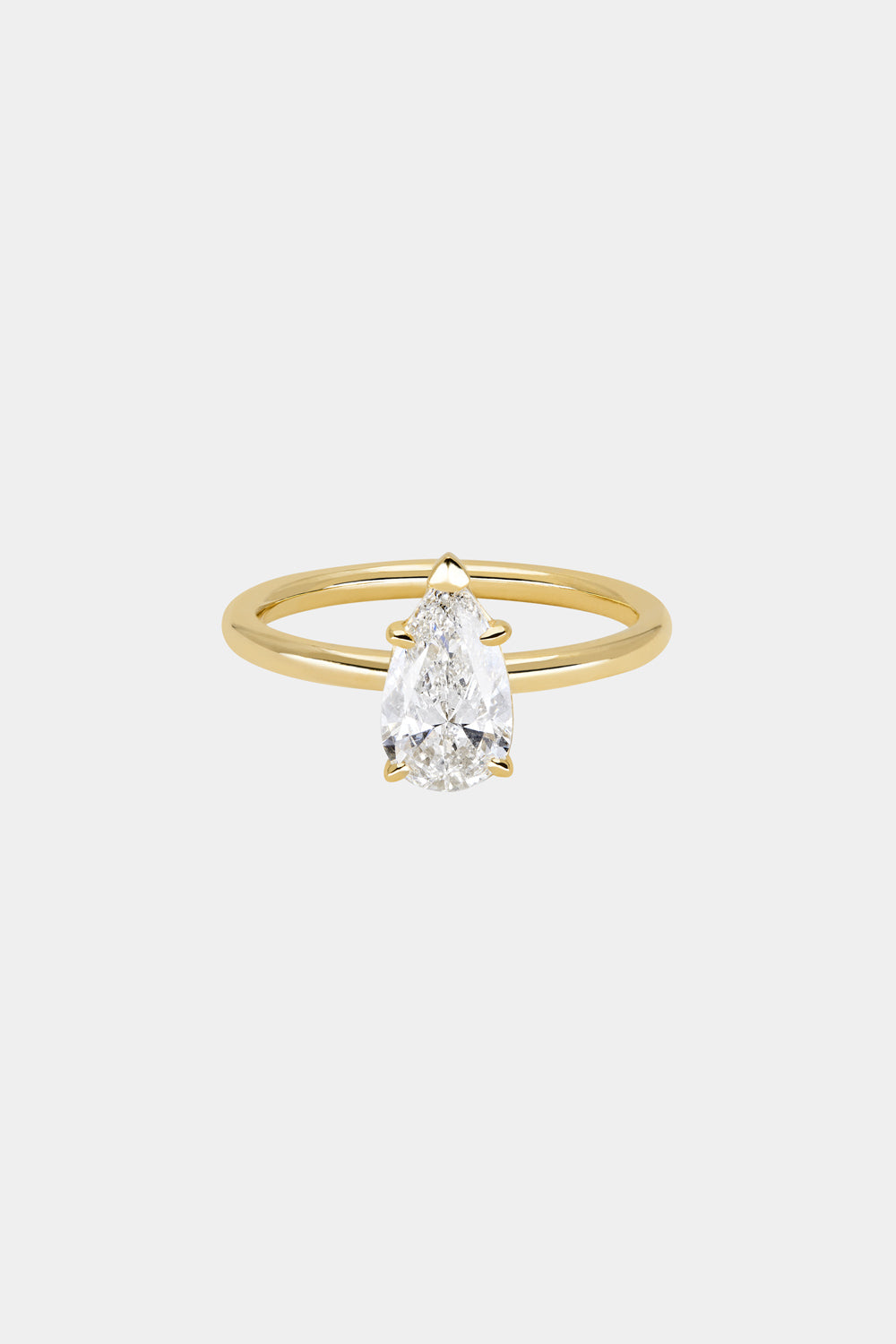 Pear Diamond Ring | 18K Gold