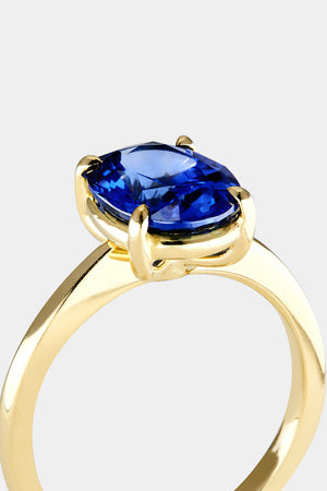 Oval Sapphire Ring | 18K Gold | Natasha Schweitzer