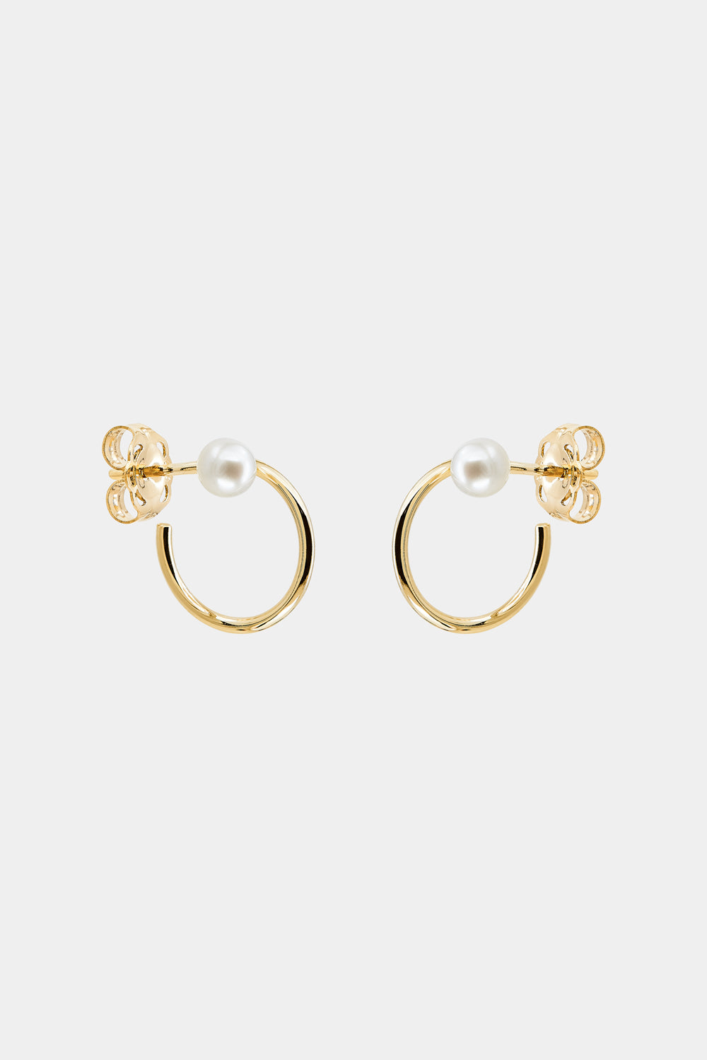 Lara Hoops with Pearl | 9K Yellow Gold| Natasha Schweitzer