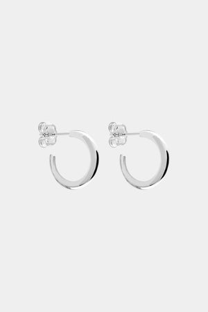 Mini Single Band Hoops | Silver or 9K White Gold, More Options Available | Natasha Schweitzer