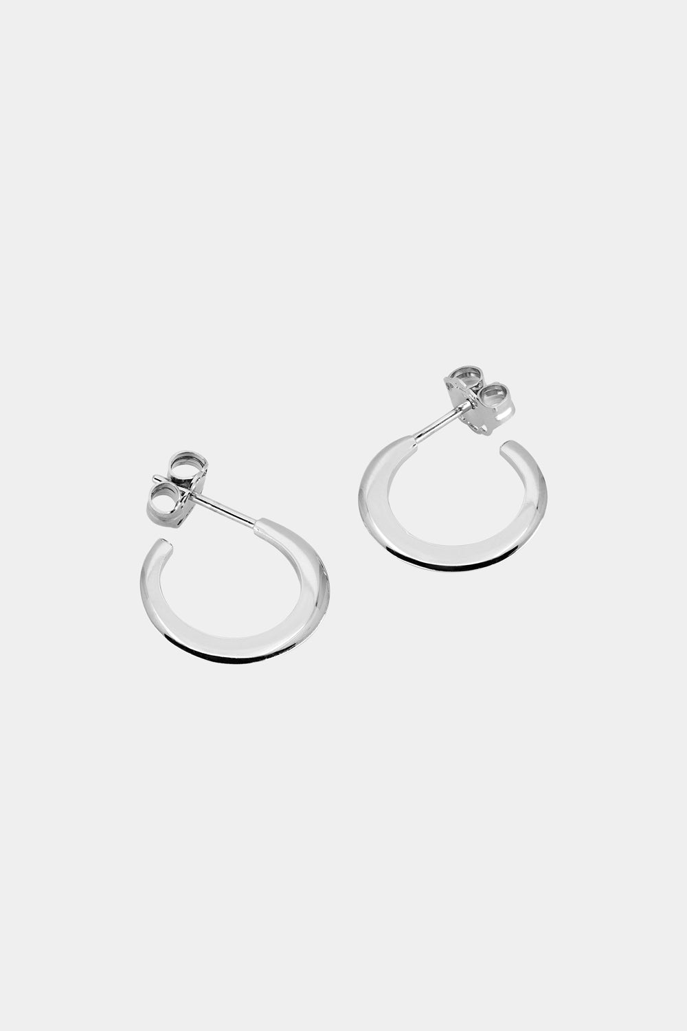 Mini Single Band Hoops | Silver or 9K White Gold, More Options Available| Natasha Schweitzer