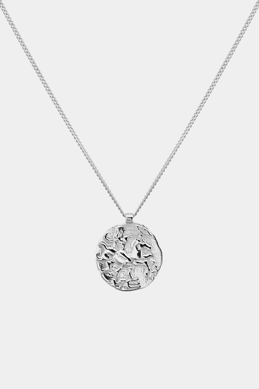 Coin Necklace | Silver or 9K White Gold, More Options Available| Natasha Schweitzer