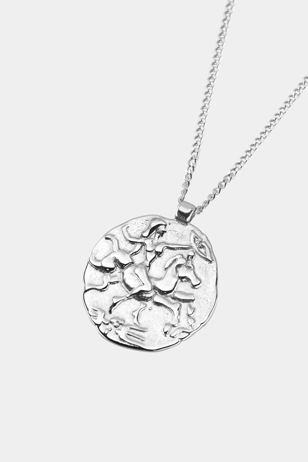 Coin Necklace | Silver or 9K White Gold| Natasha Schweitzer