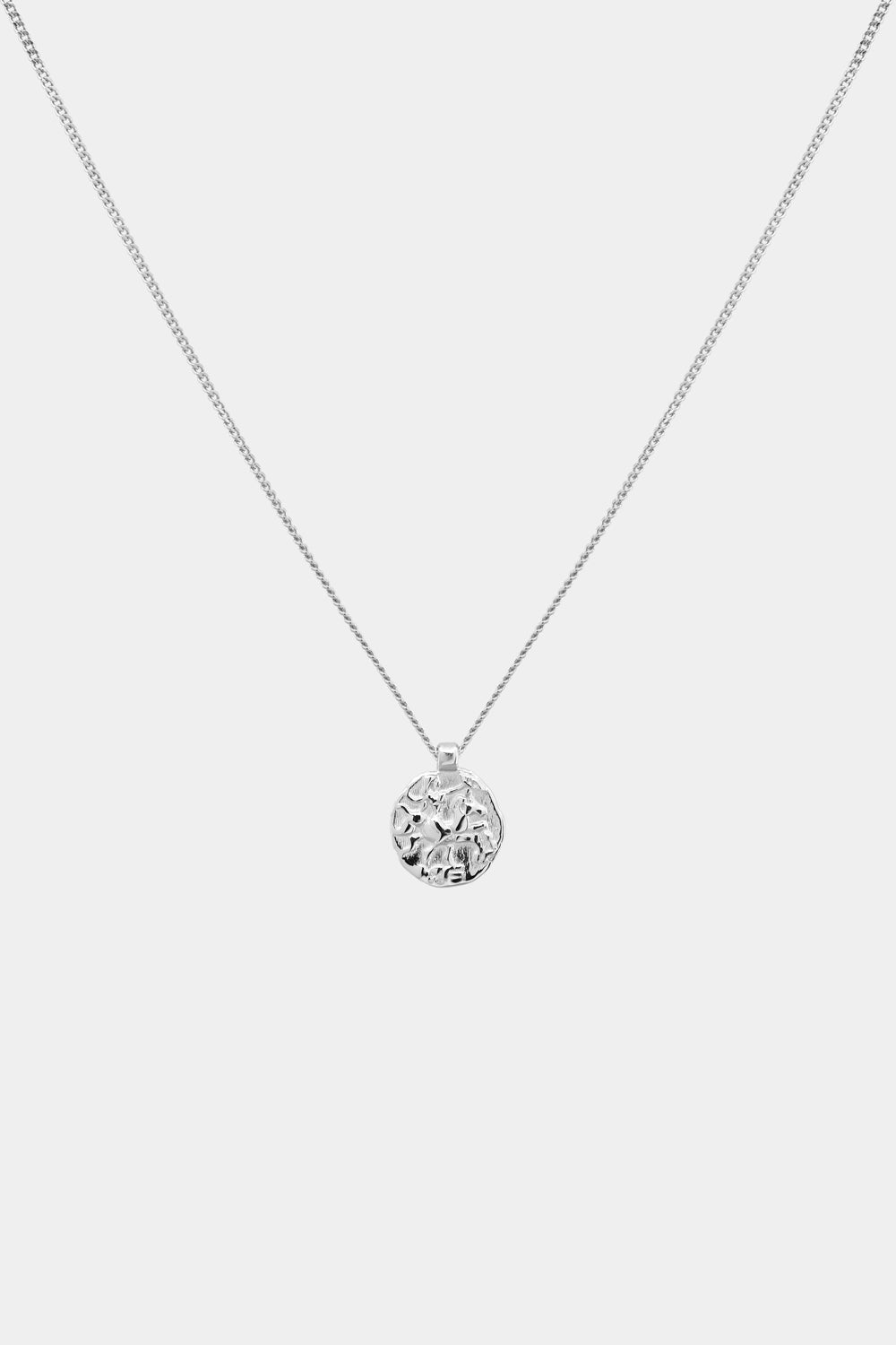 Mini Coin Necklace | Silver or 9K White Gold| Natasha Schweitzer