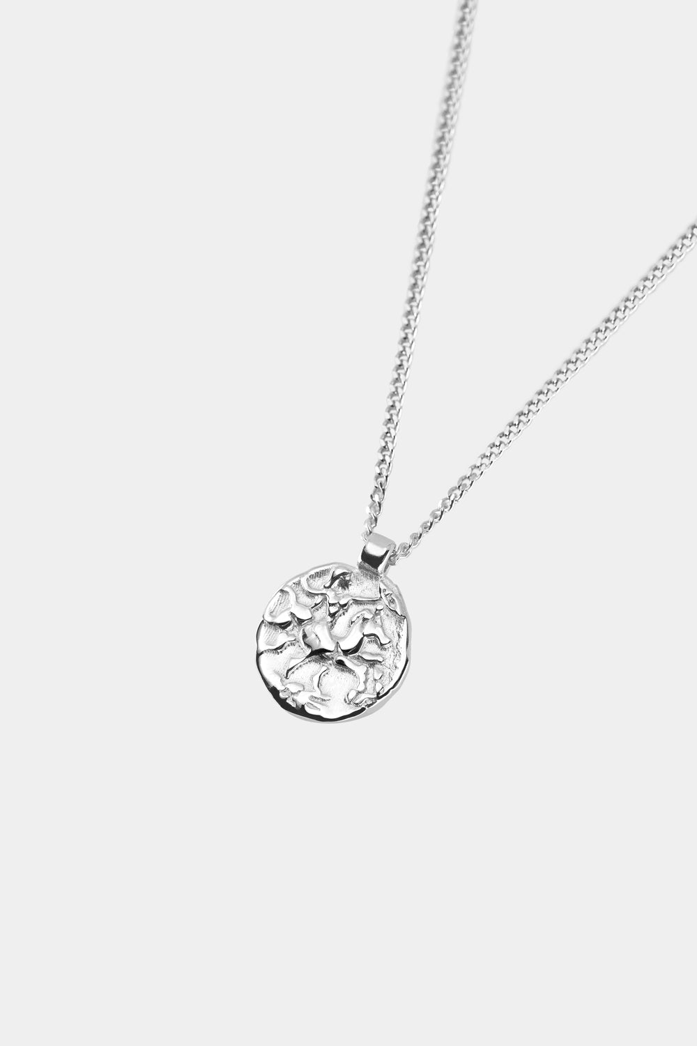 Mini Coin Necklace | Silver or 9K White Gold, More Options Available| Natasha Schweitzer