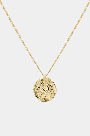 Coin Necklace | 9K Yellow Gold | Natasha Schweitzer