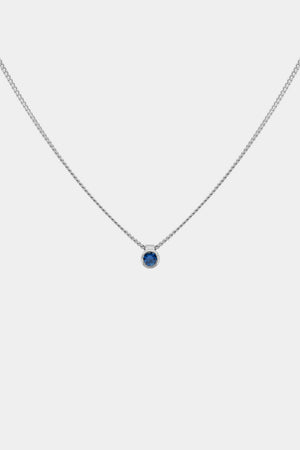Mini Sapphire Necklace | 9K Gold | Natasha Schweitzer