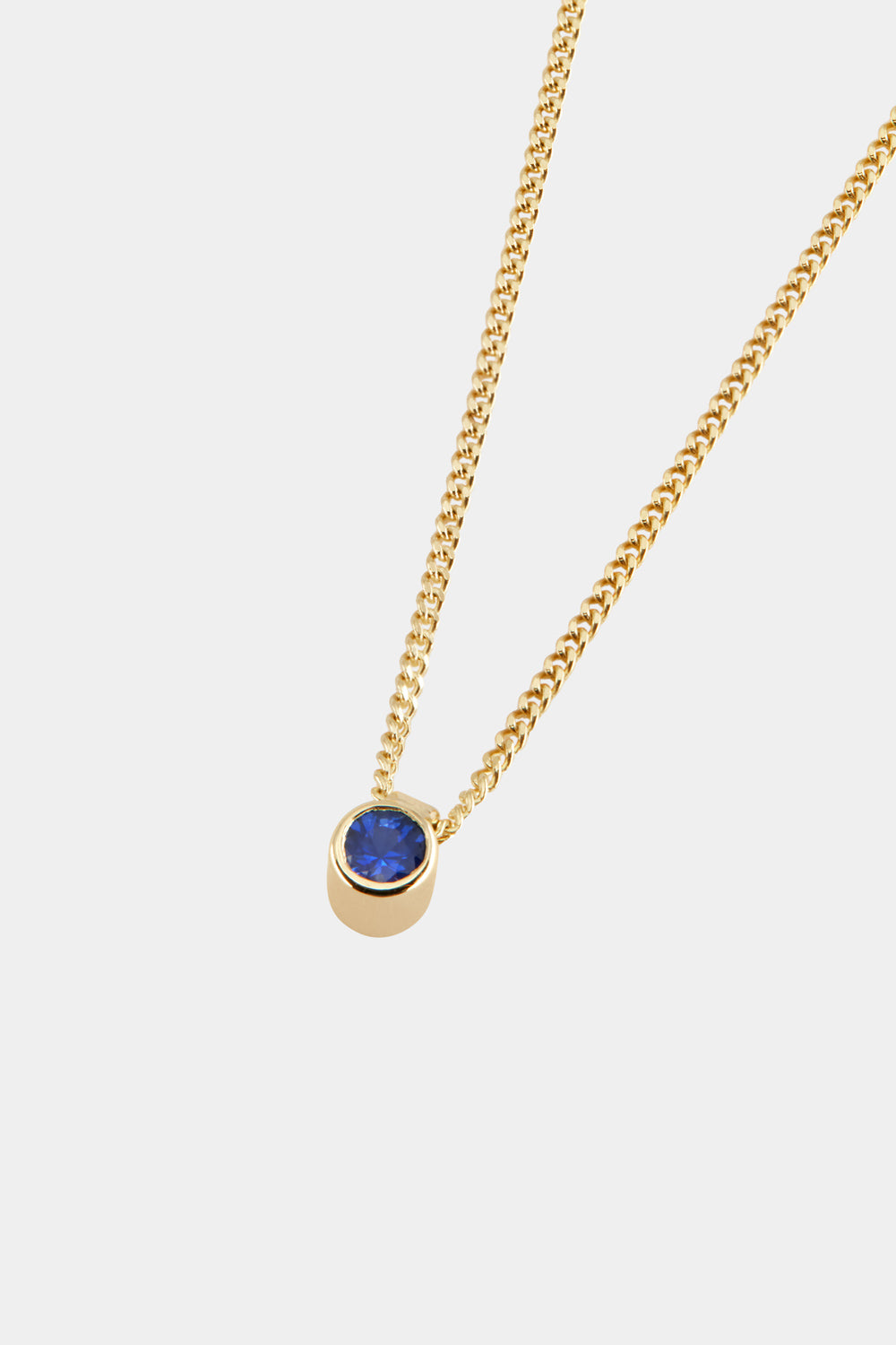 Mini Sapphire Necklace | 9K Gold| Natasha Schweitzer