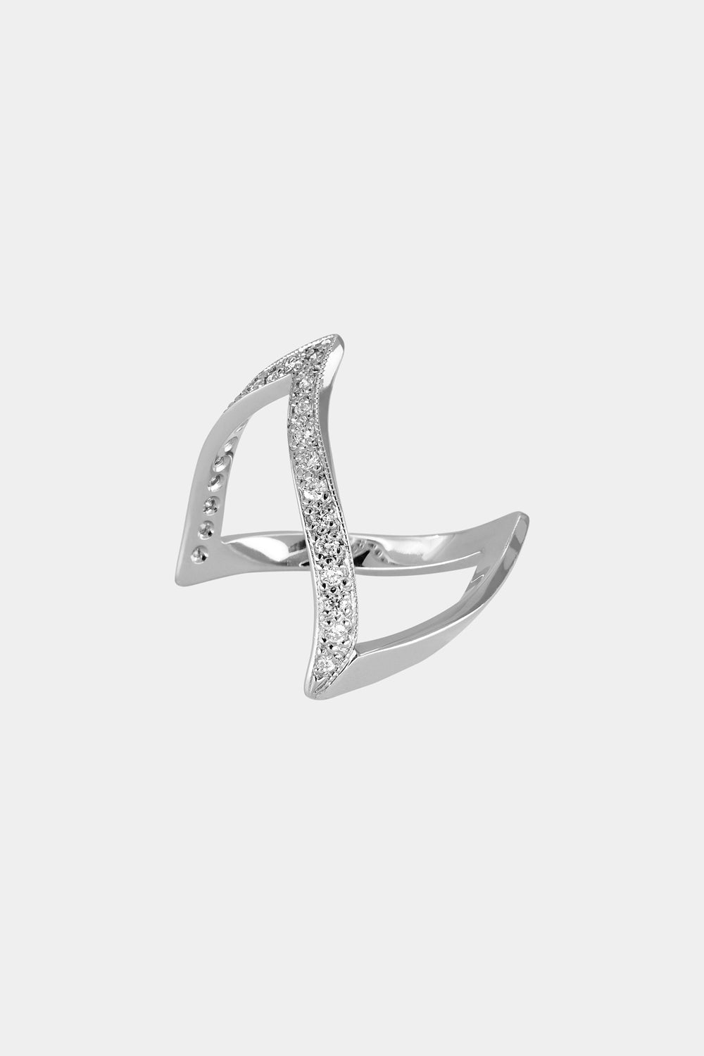 En Pointe Diamond Ring | White Gold| Natasha Schweitzer