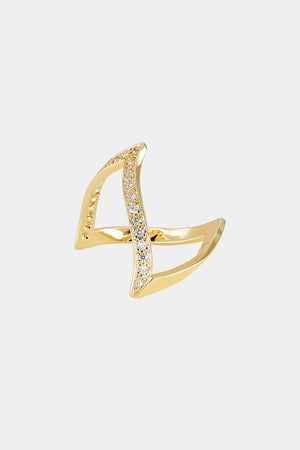 En Pointe Diamond Ring | Yellow Gold | Natasha Schweitzer