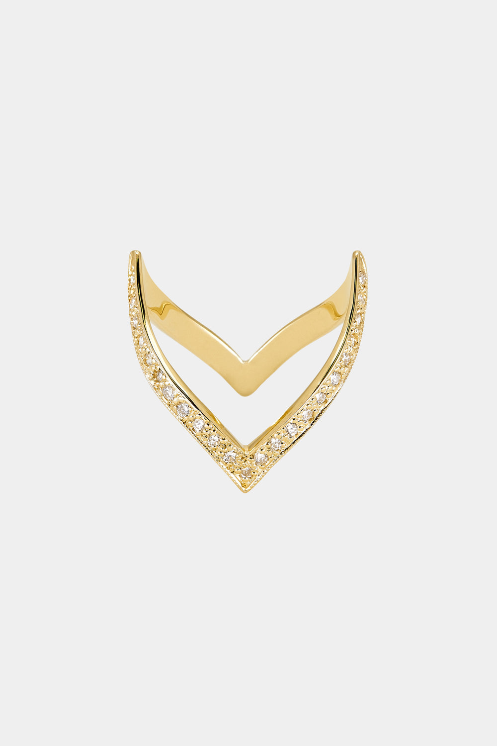 En Pointe Diamond Ring | Yellow Gold| Natasha Schweitzer