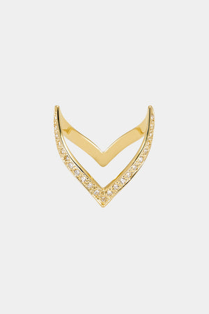 En Pointe Diamond Ring | Yellow Gold | Natasha Schweitzer